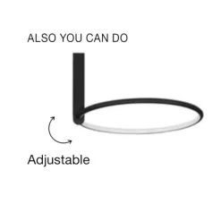 Plafoniere Moderne-Selezionato da Mazzolaluce Plafoniera circolare orientabile led 30w 3000k dimmerabile