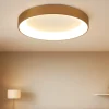 Plafoniere Moderne-Selezionato da Mazzolaluce Plafoniera 78cm anello oro led 62w 2700k-5000k con telecomando