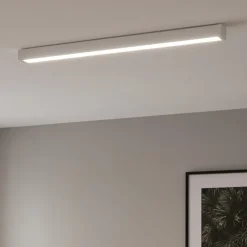 Plafoniere Moderne-Selezionato da Mazzolaluce Plafoniera 92 cm bianca led 16w 3000k 92 cm moderna