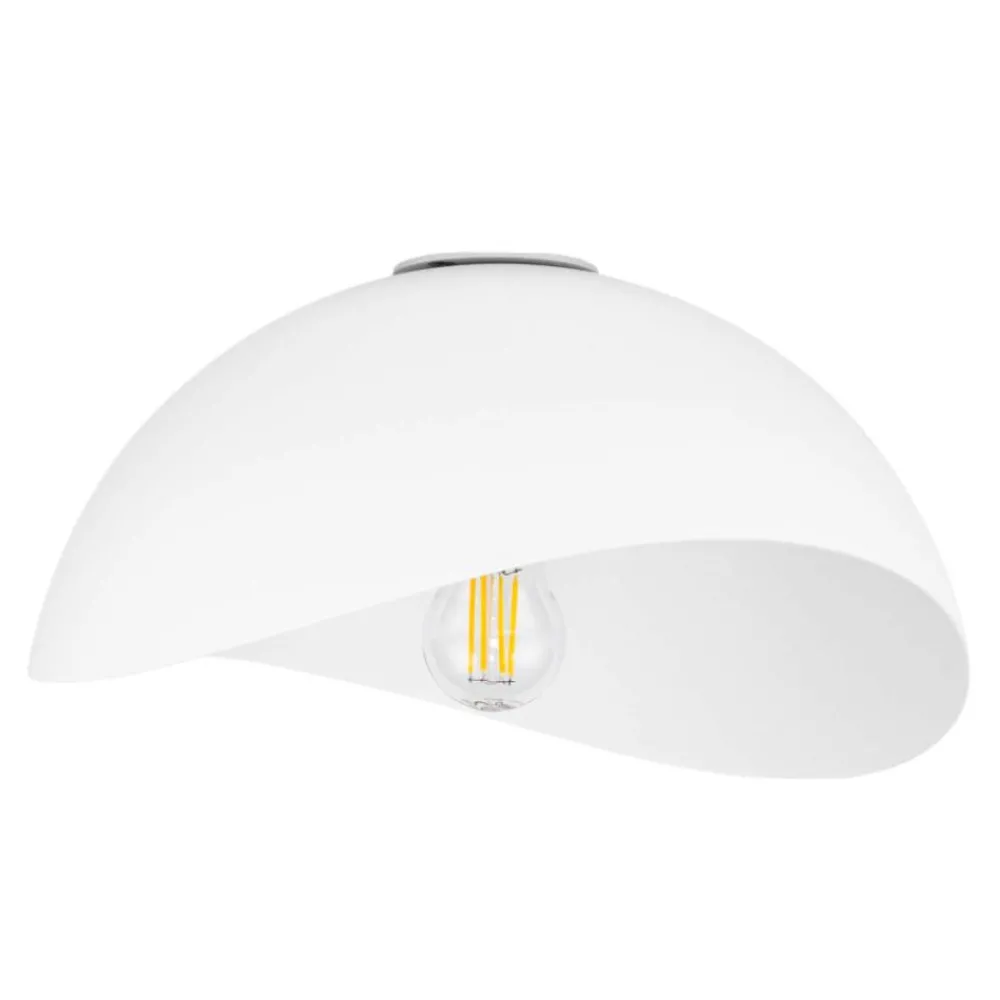 Plafoniere Moderne-Selezionato da Mazzolaluce Plafoniera 30cm kiki cupola bianca per cucina moderna