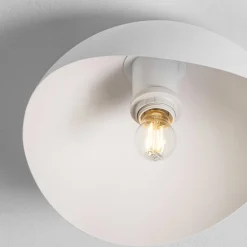 Plafoniere Moderne-Selezionato da Mazzolaluce Plafoniera 30cm kiki cupola bianca per cucina moderna