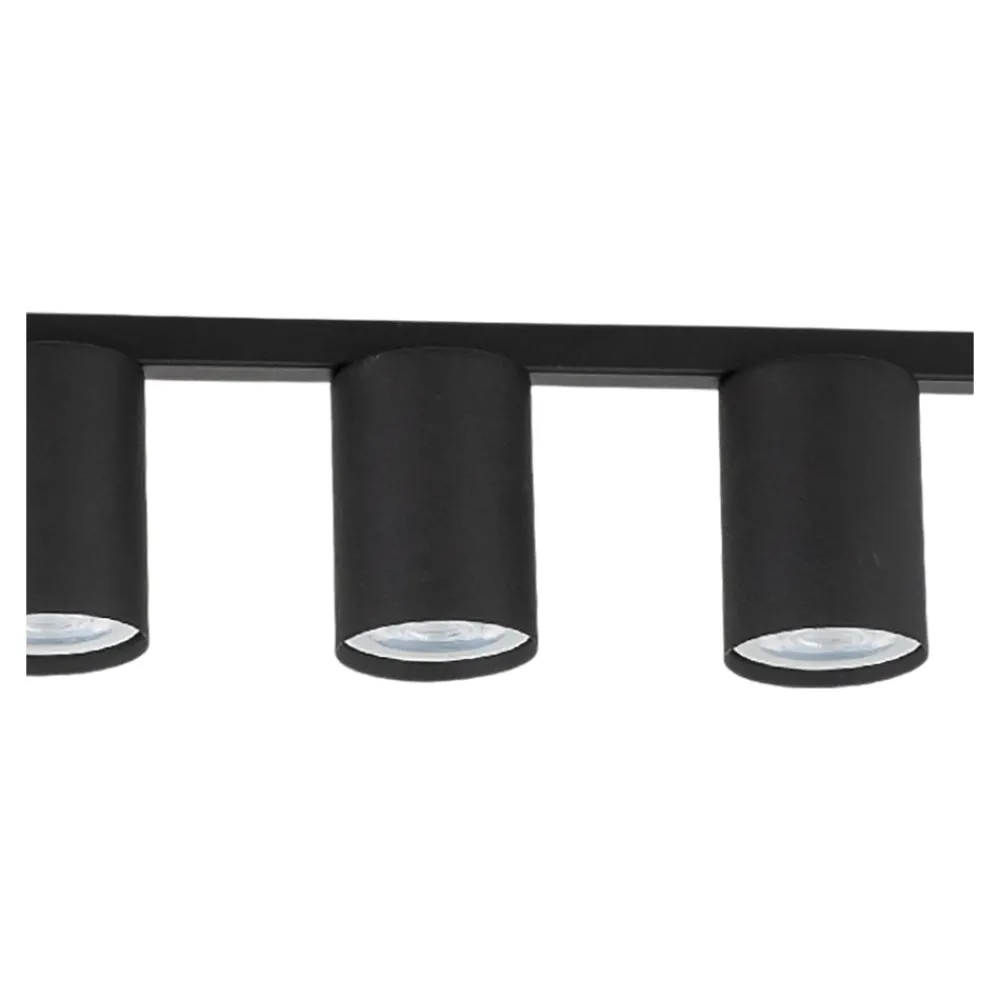 Plafoniere Moderne-Selezionato da Mazzolaluce Plafoniera 100cm nera per cucina moderna