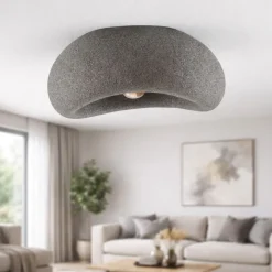 Plafoniere Moderne-Selezionato da Mazzolaluce Plafoniera 40cm per ingresso wabi sabi japandi antracite design