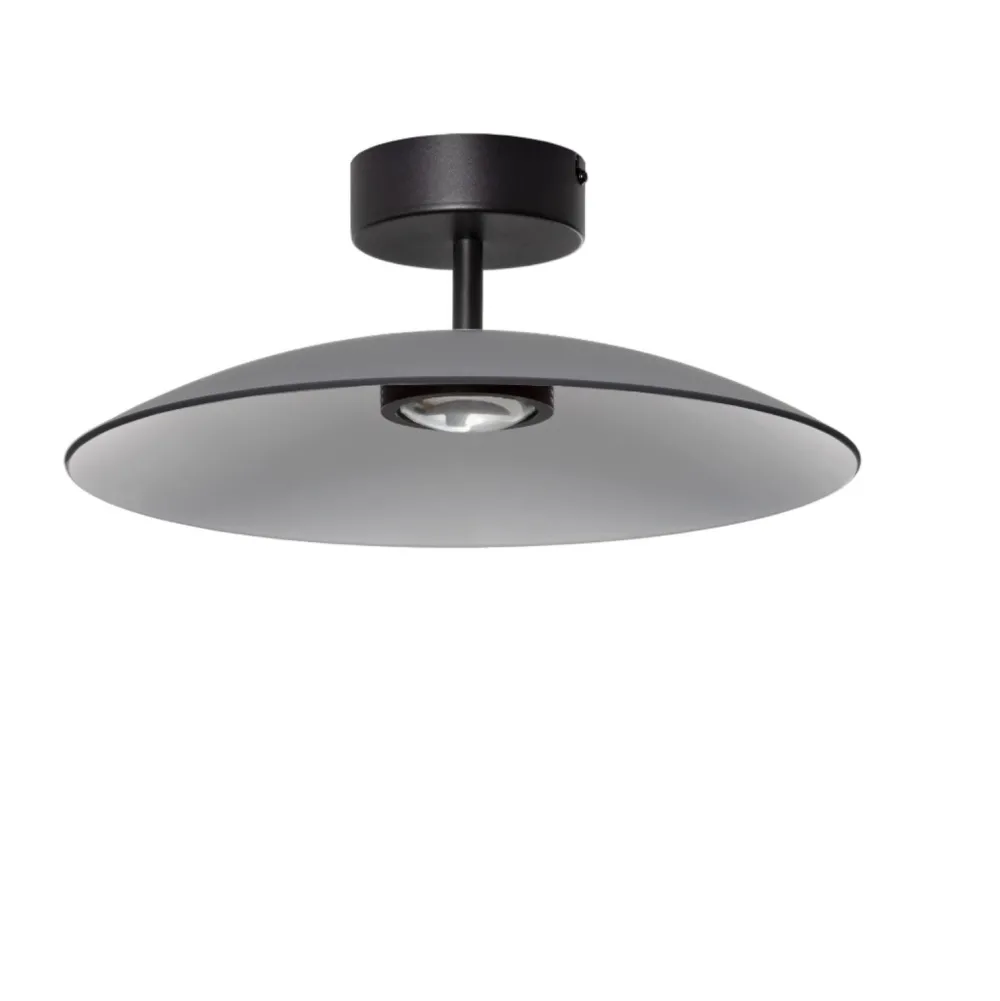 Plafoniere Moderne-Selezionato da Mazzolaluce Plafoniera 40cm piatto vetro fume led 3000k per cucina