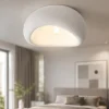 Plafoniere Moderne-Selezionato da Mazzolaluce Plafoniera 50cm stile wabi sabi design japandi bianca