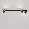 Plafoniere Moderne-Selezionato da Mazzolaluce Plafoniera con faretti orientabili nera 3 luci