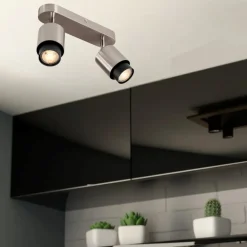 Plafoniere Moderne-Selezionato da Mazzolaluce Plafoniera con 2 faretti per cucina moderna