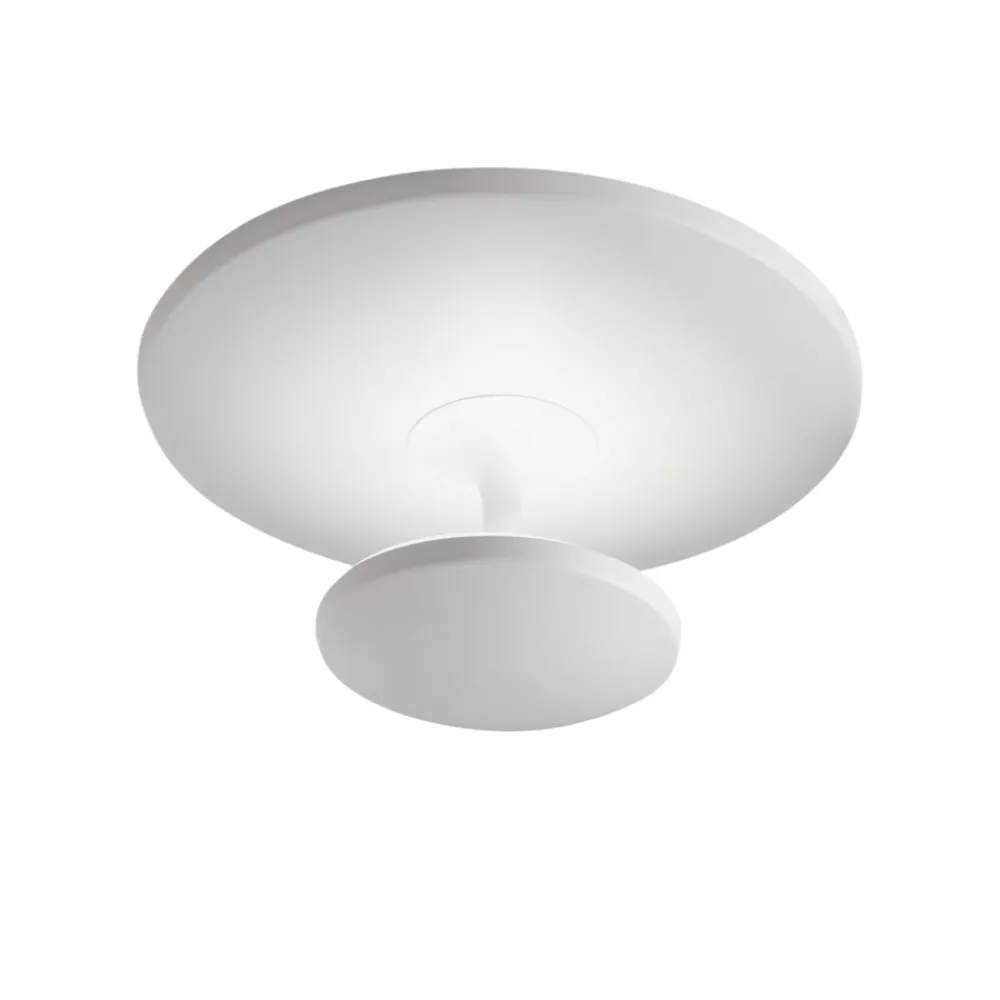 Plafoniere Moderne-Fabas Luce Plafoniera conrad moderna bianca per soggiorno