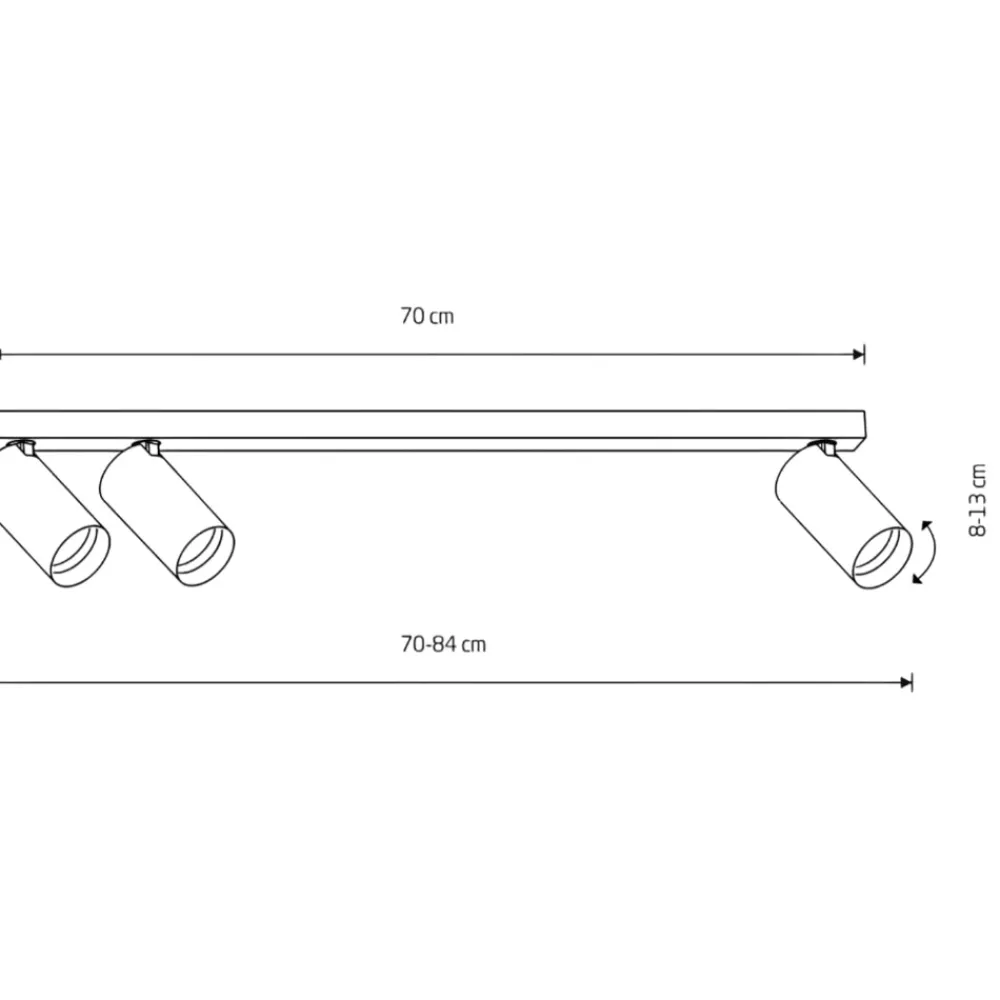 Plafoniere Moderne-Selezionato da Mazzolaluce Plafoniera con 3 spot led orientabili bianco