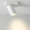 Plafoniere Moderne-Perenz Illuminazione Plafoniera con spot orientabile cilindro bianco soffitto parete