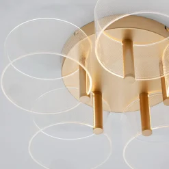 Plafoniere Moderne-Selezionato da Mazzolaluce Plafoniera contemporanea 5 luci led 3000k dimmerabile