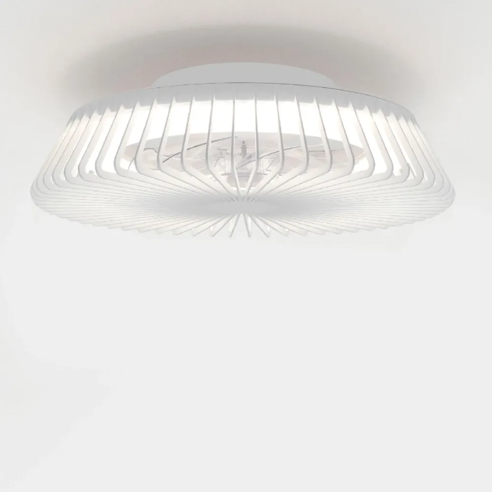 Ventilatori Da Soffitto-Selezionato da Mazzolaluce Plafoniera con ventilatore bianco da soffitto silenzioso con telecomando