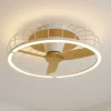 Ventilatori Da Soffitto-Selezionato da Mazzolaluce Plafoniera con ventilatore bianco con pale di legno con telecomando