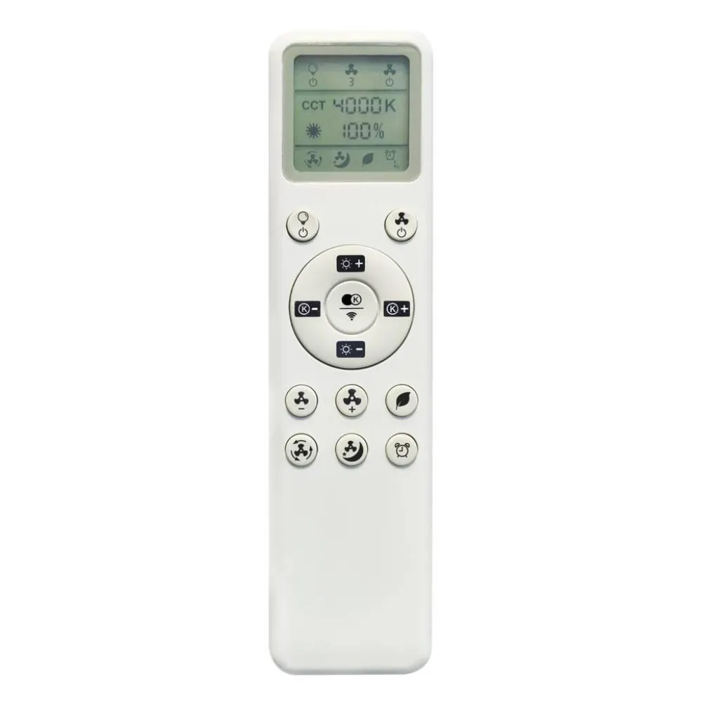 Ventilatori Da Soffitto-Selezionato da Mazzolaluce Plafoniera con ventilatore bianca pale richiudibile 20mq led cct app
