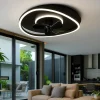Ventilatori Da Soffitto-Selezionato da Mazzolaluce Plafoniera con ventilatore da soffitto nero luce telecomando