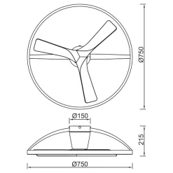 Ventilatori Da Soffitto-Selezionato da Mazzolaluce Plafoniera con ventilatore da soffitto bianco moderno 20mq con telecomando