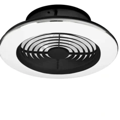 Ventilatori Da Soffitto-Selezionato da Mazzolaluce Plafoniera con ventilatore da soffitto nero 13mq con telecomando