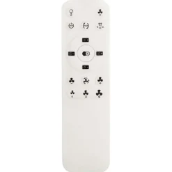 Ventilatori Da Soffitto-Selezionato da Mazzolaluce Plafoniera con ventilatore e telecomando bianco e legno max 13mq led cct