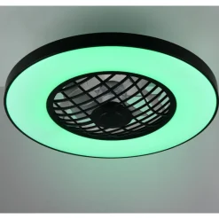 Ventilatori Da Soffitto-Selezionato da Mazzolaluce Plafoniera con ventilatore luce rgbw telecomando