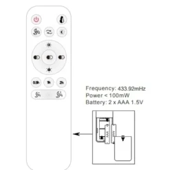 Ventilatori Da Soffitto-Selezionato da Mazzolaluce Plafoniera con ventilatore luce rgbw telecomando