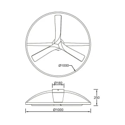 Ventilatori Da Soffitto-Selezionato da Mazzolaluce Plafoniera con ventilatore led cct bianco pale legno 13mq con telecomando