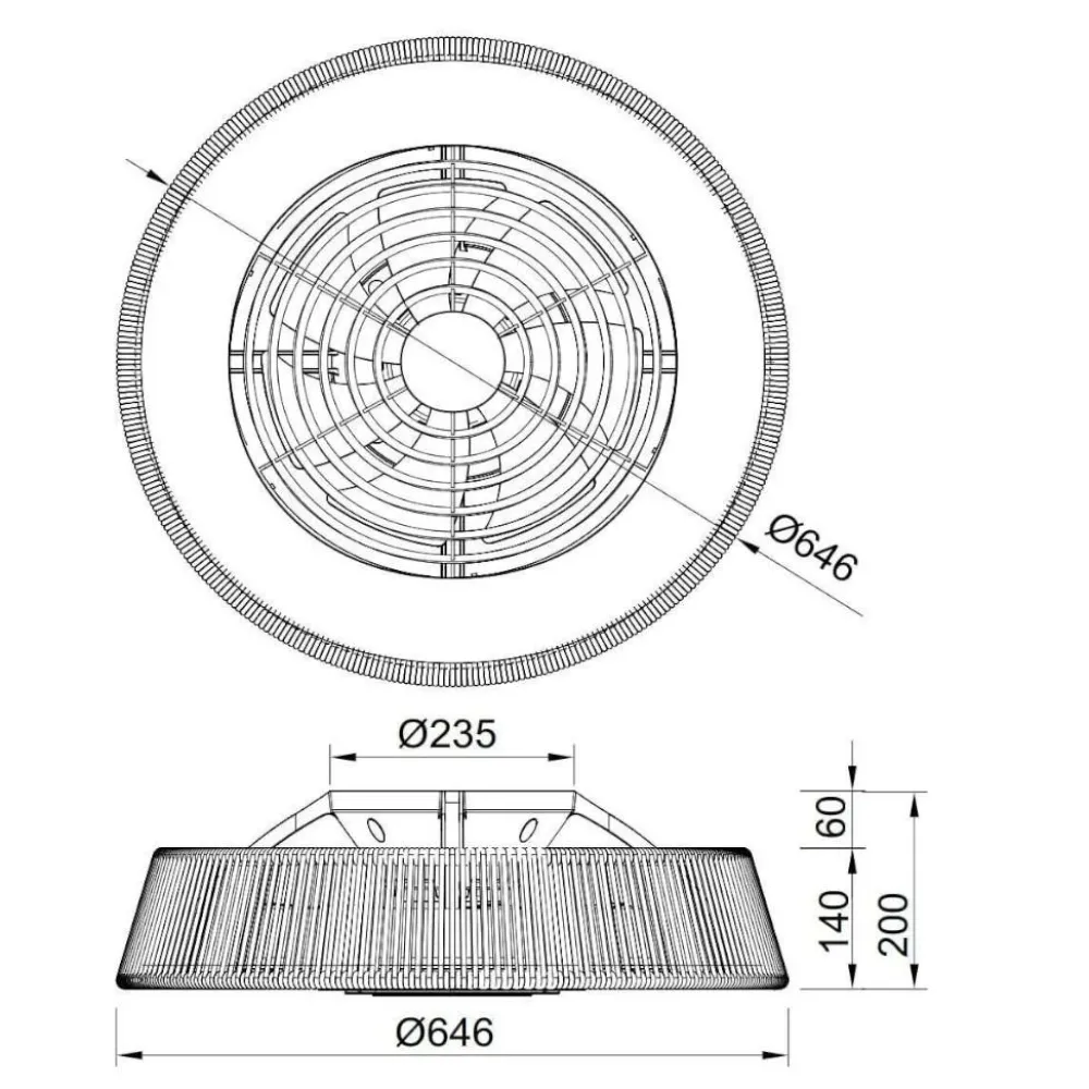 Ventilatori Da Soffitto-Selezionato da Mazzolaluce Plafoniera con ventilatore 25mq corda led cct dimmerabile telecomando