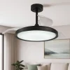 Ventilatori Da Soffitto-Selezionato da Mazzolaluce Plafoniera con ventilatore nero 20mq da soffitto moderno con telecomando