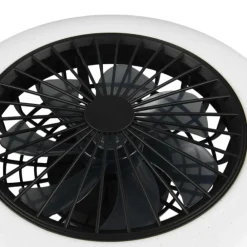 Ventilatori Da Soffitto-Selezionato da Mazzolaluce Plafoniera con ventilatore nero da soffitto con luce telecomando