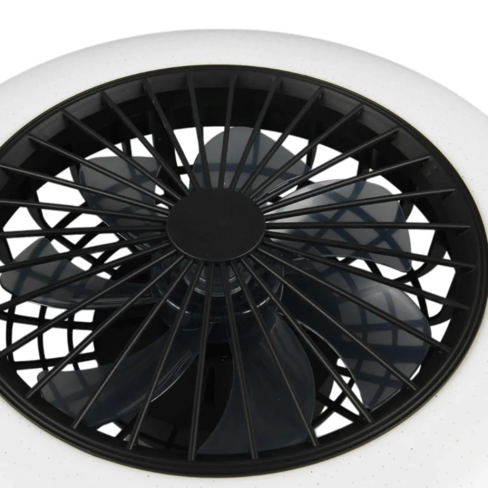 Ventilatori Da Soffitto-Selezionato da Mazzolaluce Plafoniera con ventilatore nero da soffitto con luce telecomando