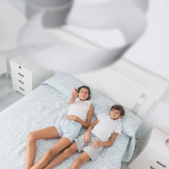 Ventilatori Da Soffitto-Selezionato da Mazzolaluce Plafoniera con ventilatore nero con luce telecomando 13mq