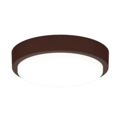 Plafoniere Da Esterno-Top Light Plafoniera corten per esterno balcone rotonda baku