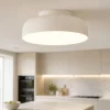 Plafoniere Moderne-Selezionato da Mazzolaluce Plafoniera crema per cucina moderna 40cm led 27w dimmerabile 3000k