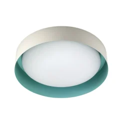 Plafoniere Moderne-Linea Light Plafoniera crew 2 led 12w 3000k sabbia verde