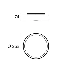 Plafoniere Moderne-Linea Light Plafoniera crew 2 led 12w 3000k sabbia verde