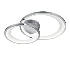 Plafoniere Moderne-Selezionato da Mazzolaluce Plafoniera cromo lucido design moderna led 29w 3000k dimmerabile