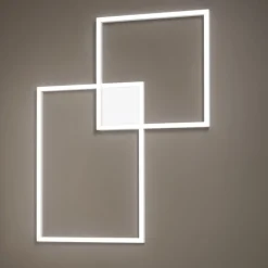 Plafoniere Moderne-Perenz Illuminazione Plafoniera cross a led 64w cct bianco moderna