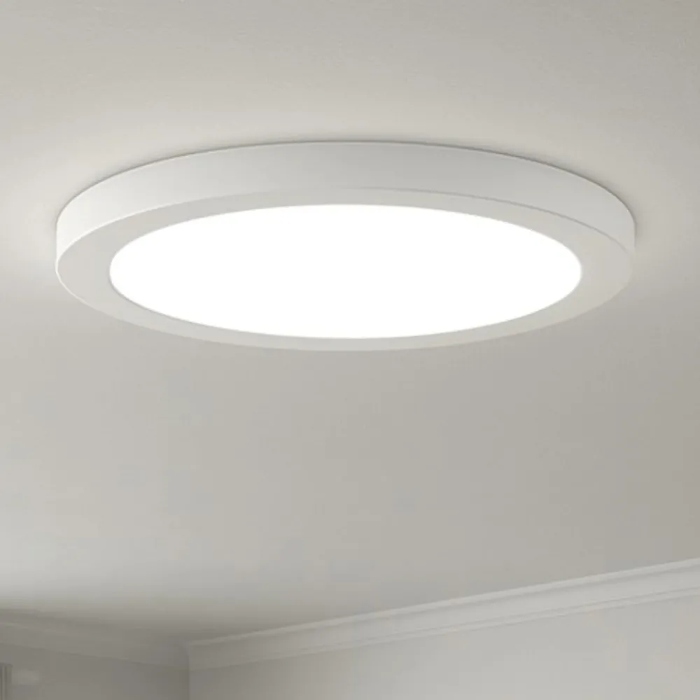 Plafoniere Moderne-Selezionato da Mazzolaluce Plafoniera cucina bianca rotonda tricolor led 24w