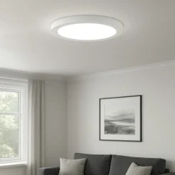 Plafoniere Moderne-Selezionato da Mazzolaluce Plafoniera cucina bianca rotonda tricolor led 24w