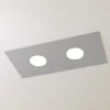 Plafoniere Moderne-Top Light Plafoniera cucina moderna rettangolare grigio