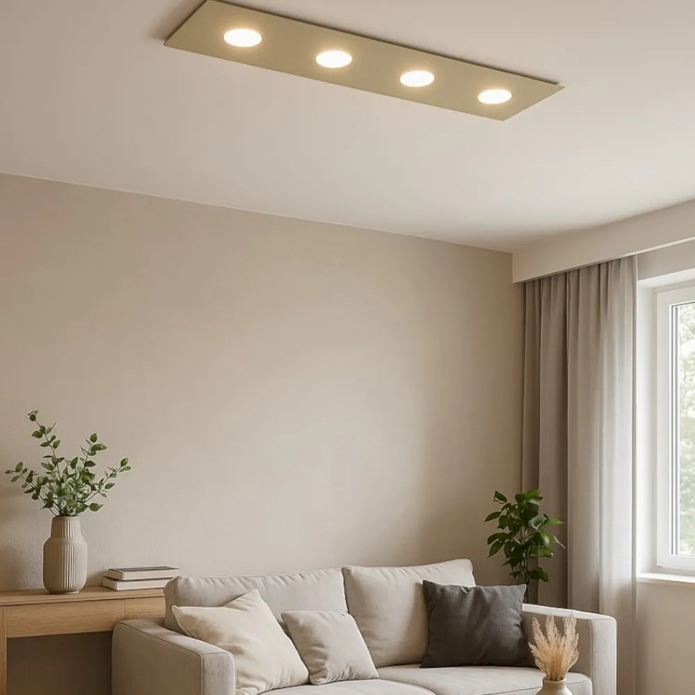 Plafoniere Moderne-Top Light Plafoniera cucina moderna sabbia toplight area
