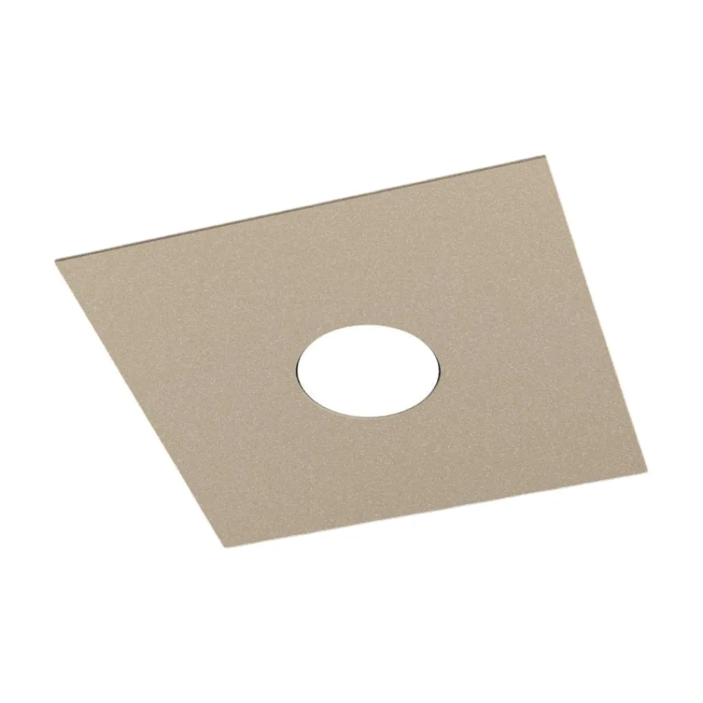 Plafoniere Moderne-Top Light Plafoniera cucina quadrata moderna sabbia plate