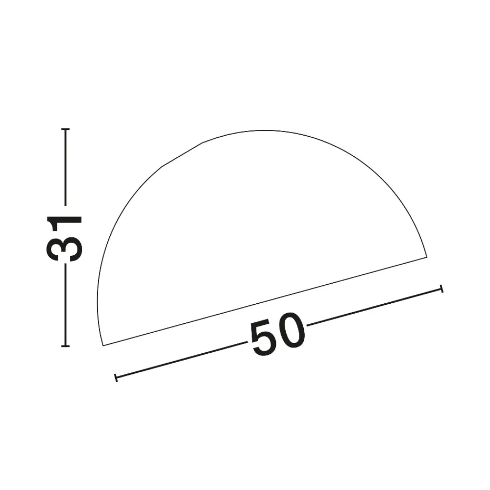 Plafoniere Moderne-Selezionato da Mazzolaluce Plafoniera cupola bianca 50 cm inclinata moderna per soggiorno