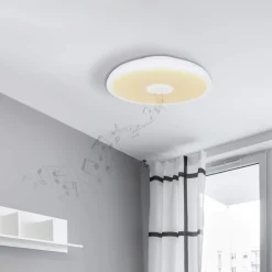 Plafoniere Bagno-Selezionato da Mazzolaluce Plafoniera da bagno bluetooth ip44 rgb con telecomando