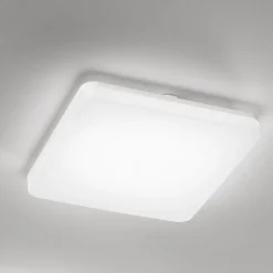 Plafoniere Bagno-IsyLuce Plafoniera da bagno quadrata bianca moderna led cct