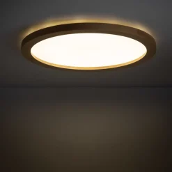 Plafoniere Bagno-Selezionato da Mazzolaluce Plafoniera da bagno scandinava 36w led cct in legno