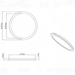 Plafoniere Bagno-Selezionato da Mazzolaluce Plafoniera da bagno 24w 3000k rotonda bianca dimmerabile ip44