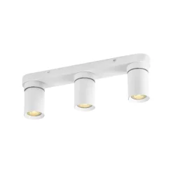 Plafoniere Moderne-Selezionato da Mazzolaluce Plafoniera da cucina bianca con 3 luci orientabili