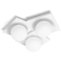 Plafoniere Moderne-Sforzin Illuminazione Plafoniera da cucina cicladi sforzin bianca moderna