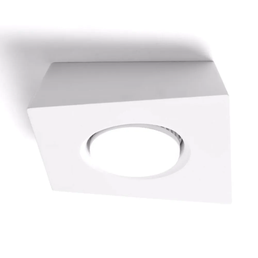 Plafoniere Moderne-Sforzin Illuminazione Plafoniera da cucina gesso bianco design sforzin anchise moderna