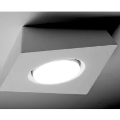 Plafoniere Moderne-Sforzin Illuminazione Plafoniera da cucina gesso bianco design sforzin anchise moderna